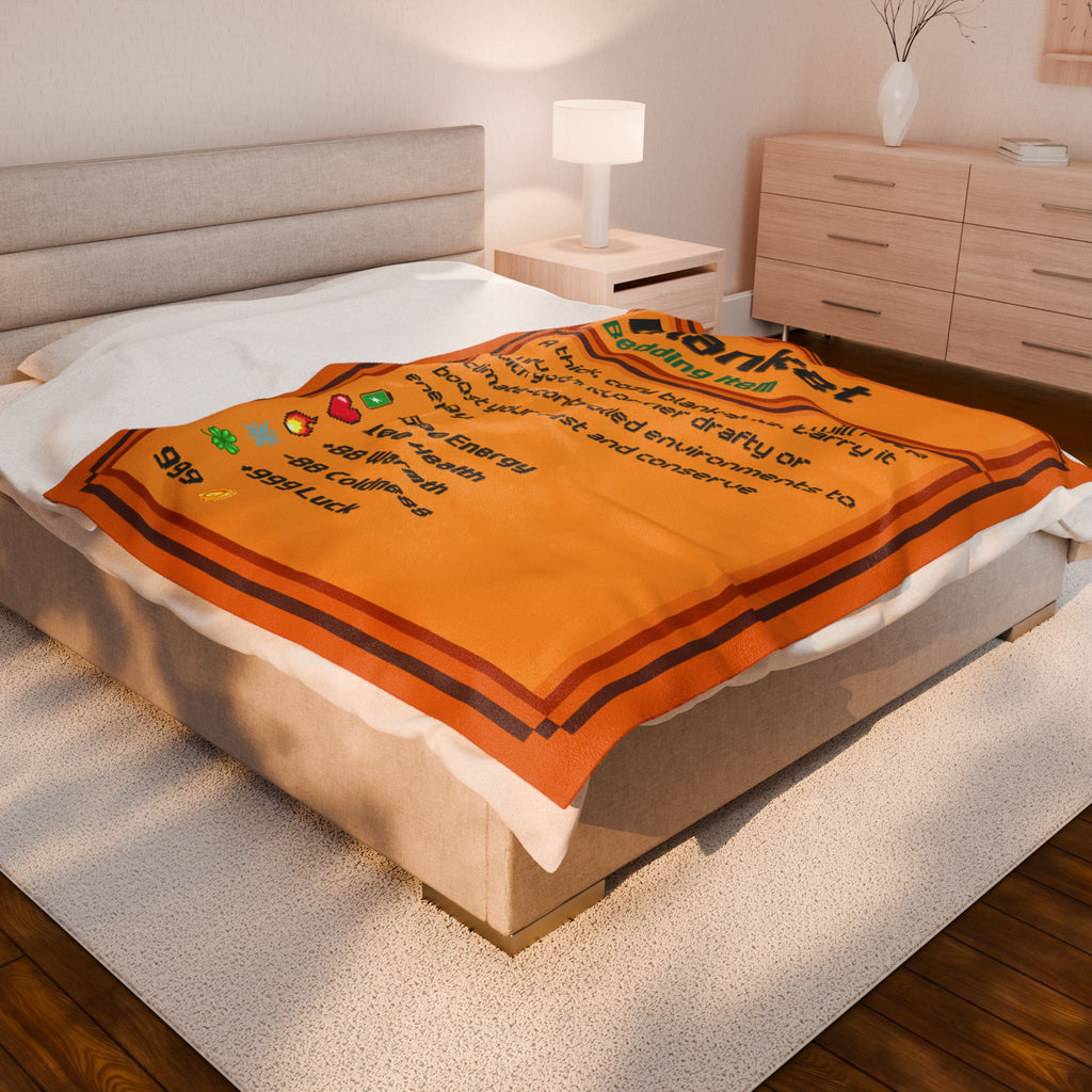 Pixel Game Style Velveteen Plush Blanket