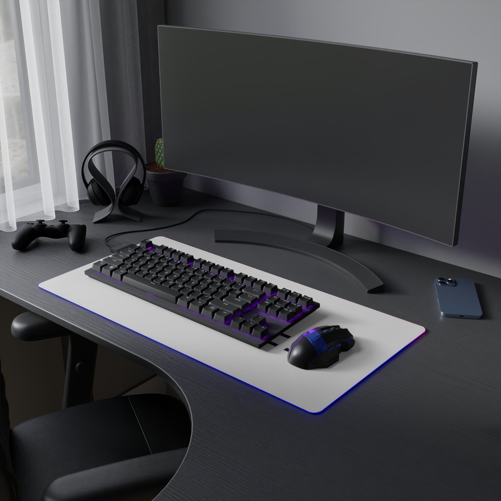 Krenci LED Gaming Mouse Pad - RGB Lighting for Gamers