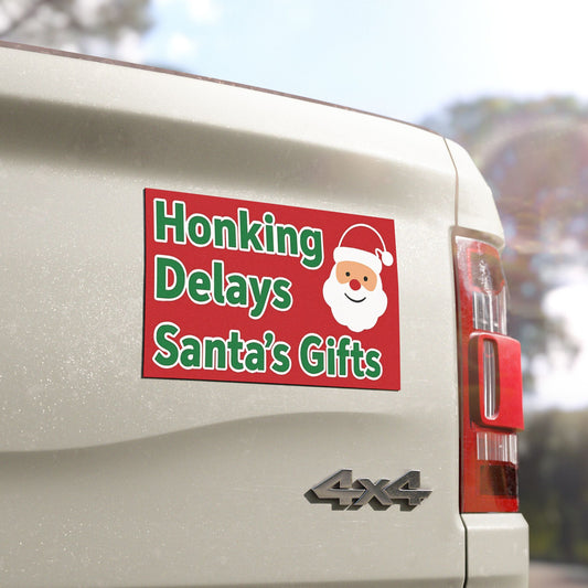 Car Magnet - Honking Delays Santa’s Gifts