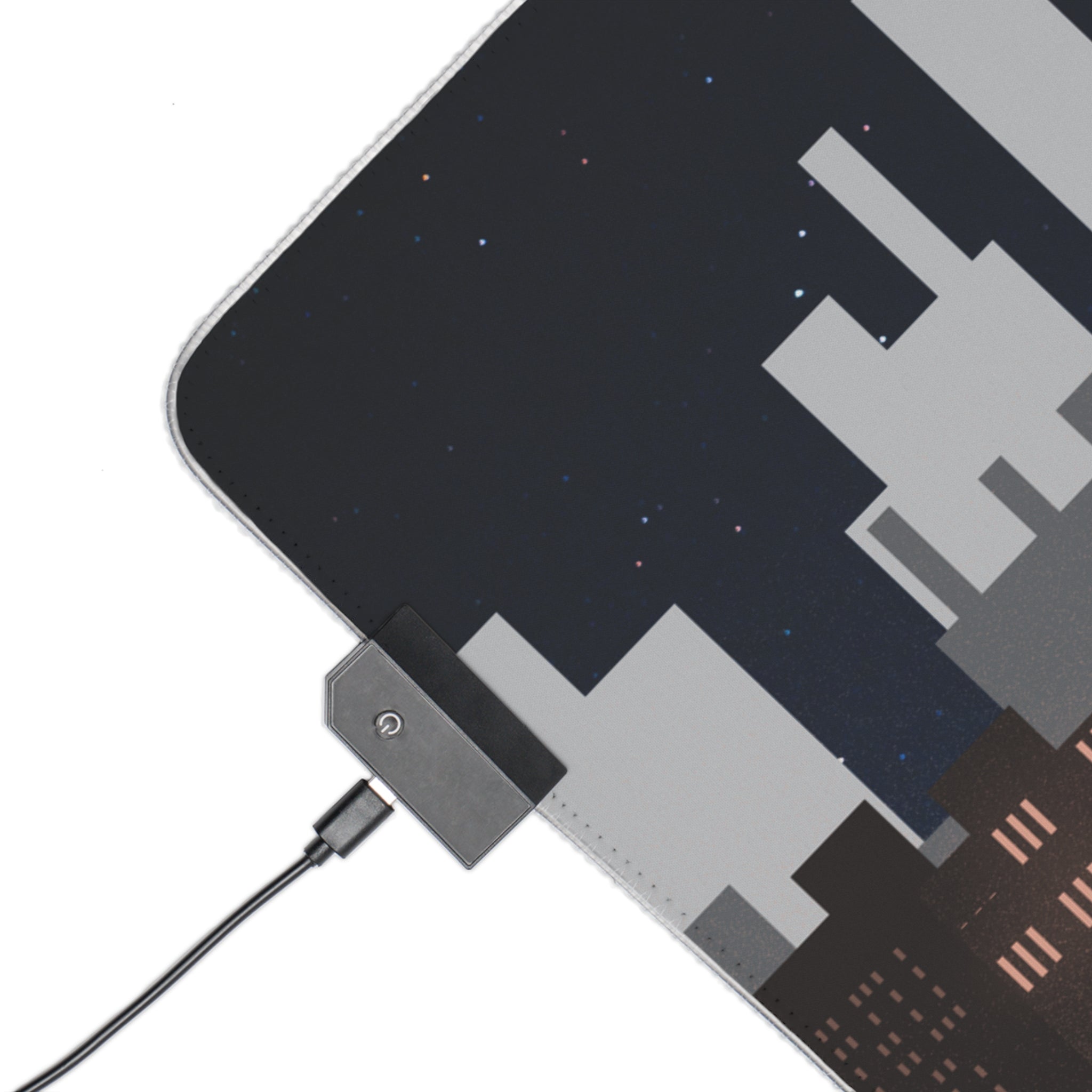 [Night City Pixel Styled] LED Gaming Mouse Pad - RGB Gaming Mouse Pad