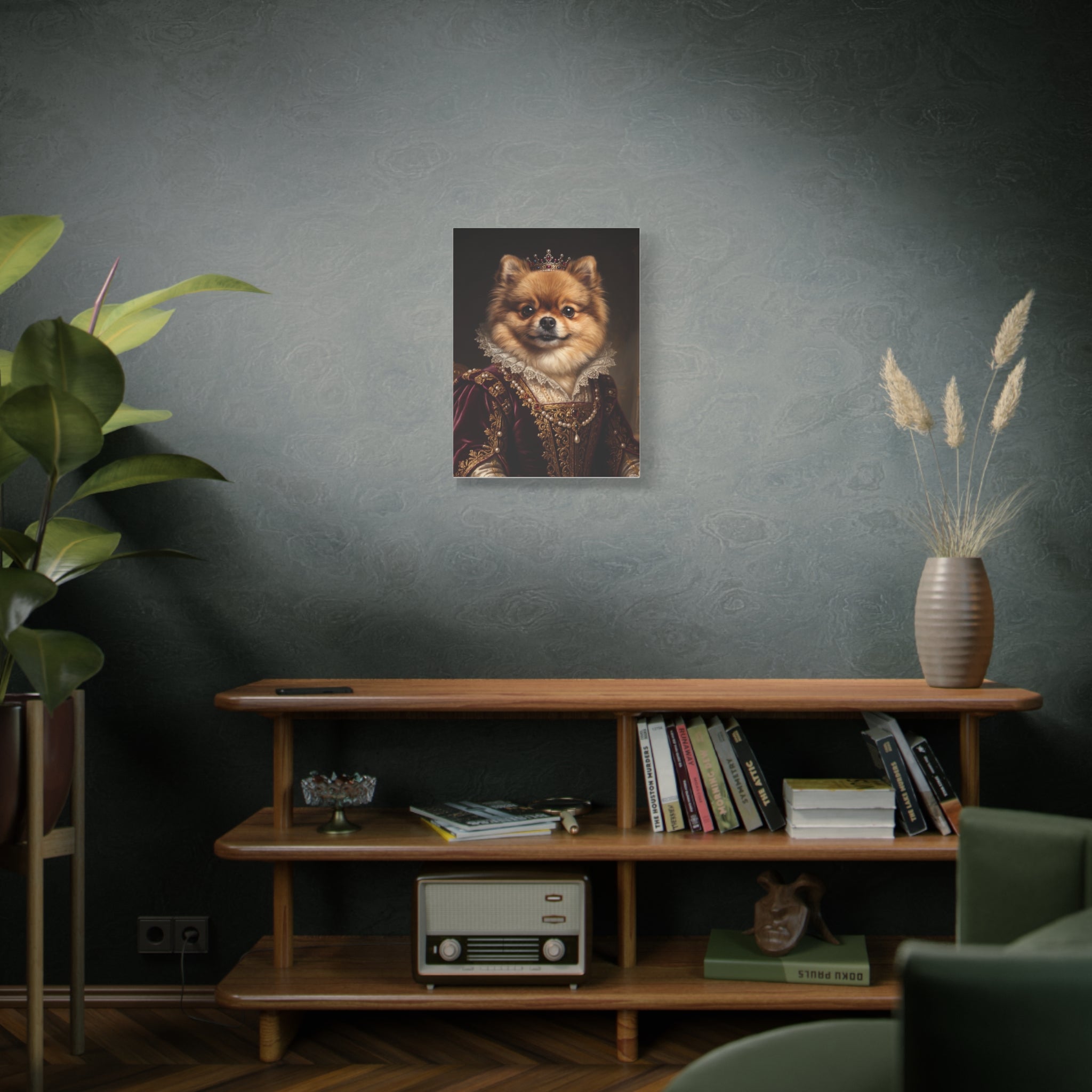 Personalized Pet Portrait Canvas – Custom Royal Dog & Cat Artwork Gift