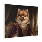 Personalized Pet Portrait Canvas – Custom Royal Dog & Cat Artwork Gift