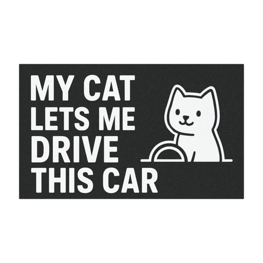 Cat-Themed Car Magnets, Cute Automotive Decor, Cat Lover Gift, Funny Car Accessories, Pet Enthusiast Magnet