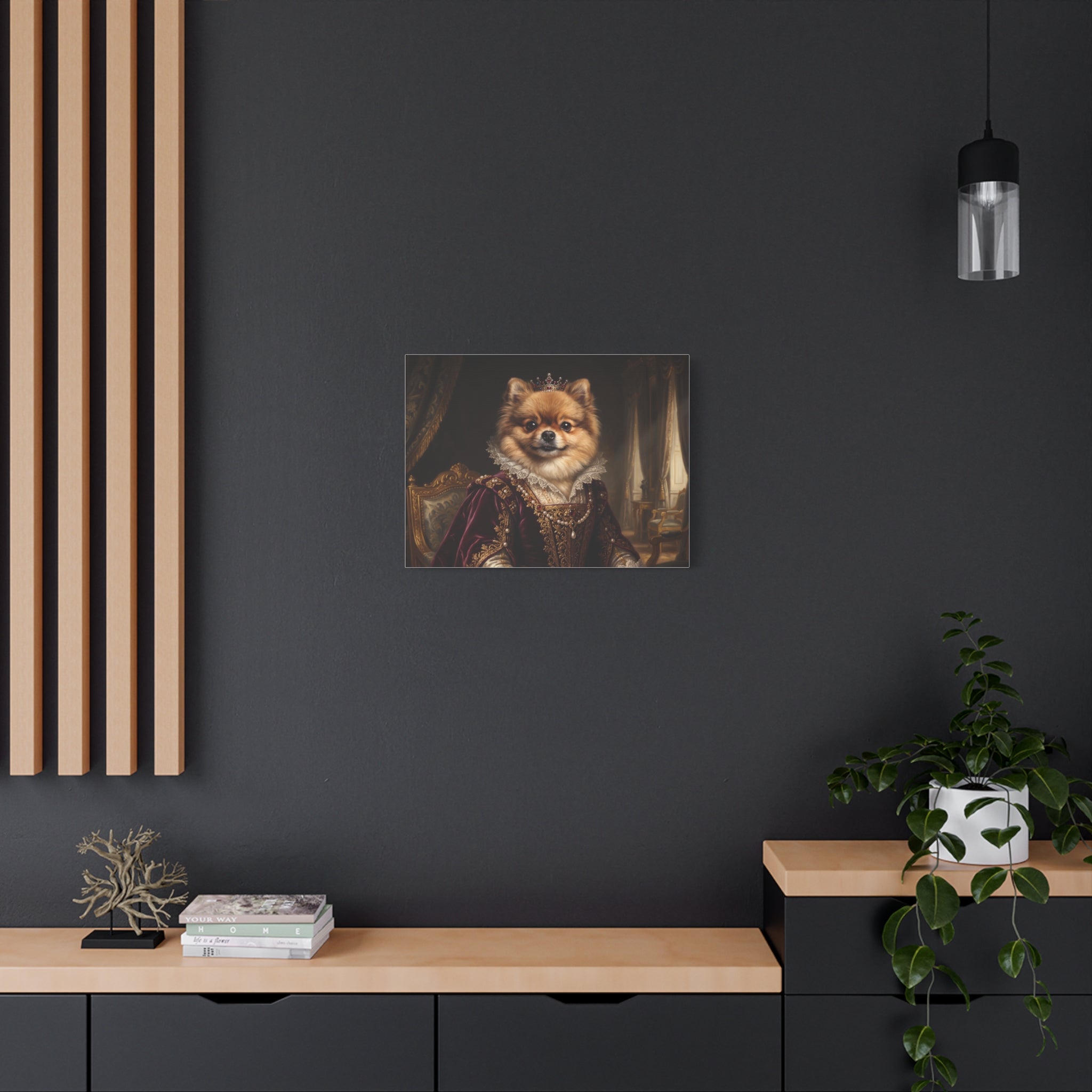 Personalized Pet Portrait Canvas – Custom Royal Dog & Cat Artwork Gift