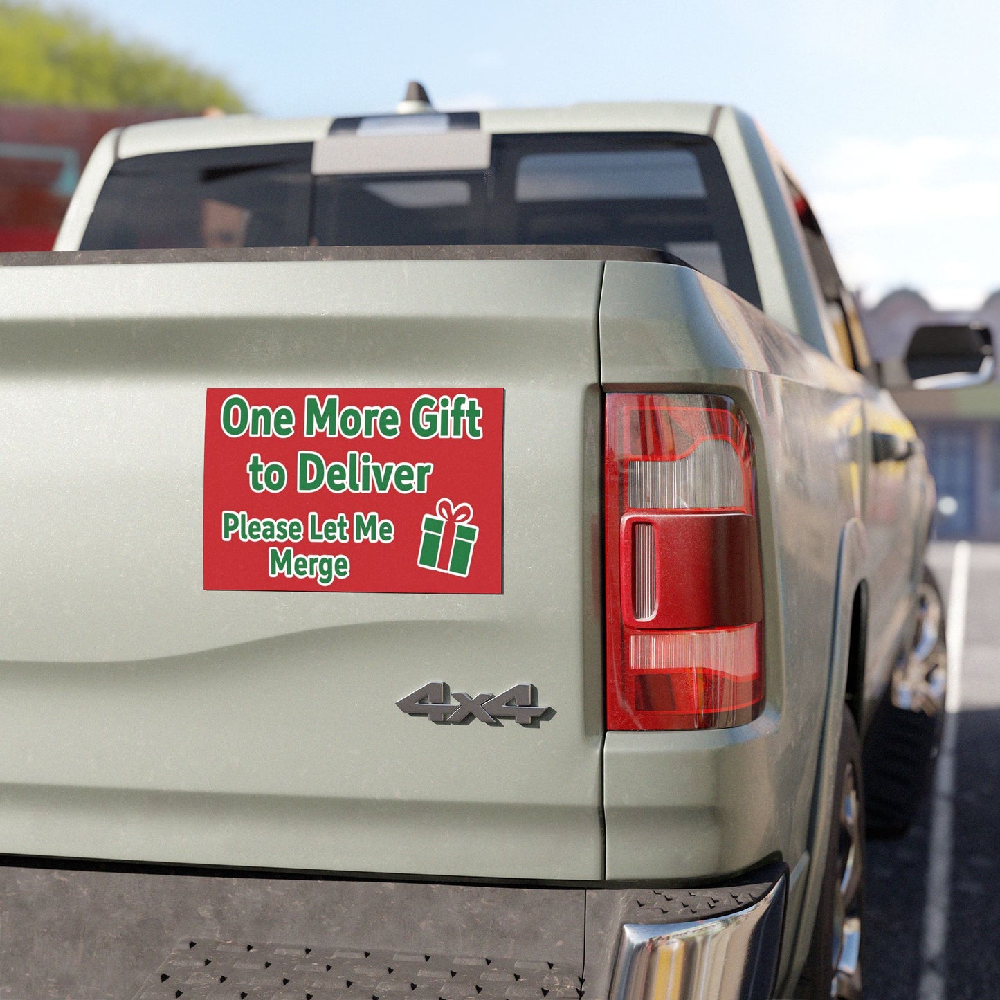 Car Magnet - One More Gift to Deliver Please Let Me Merge
