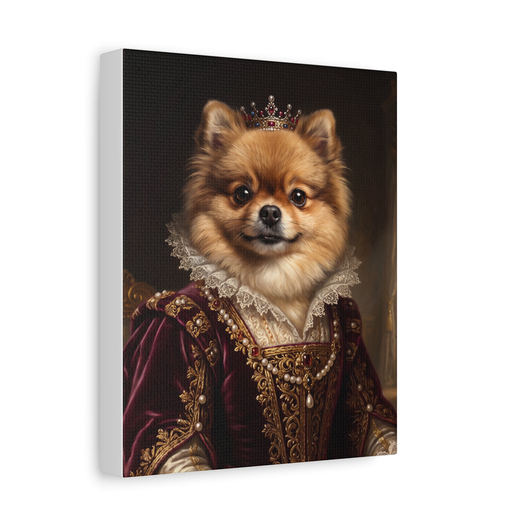 Personalized Pet Portrait Canvas – Custom Royal Dog & Cat Artwork Gift