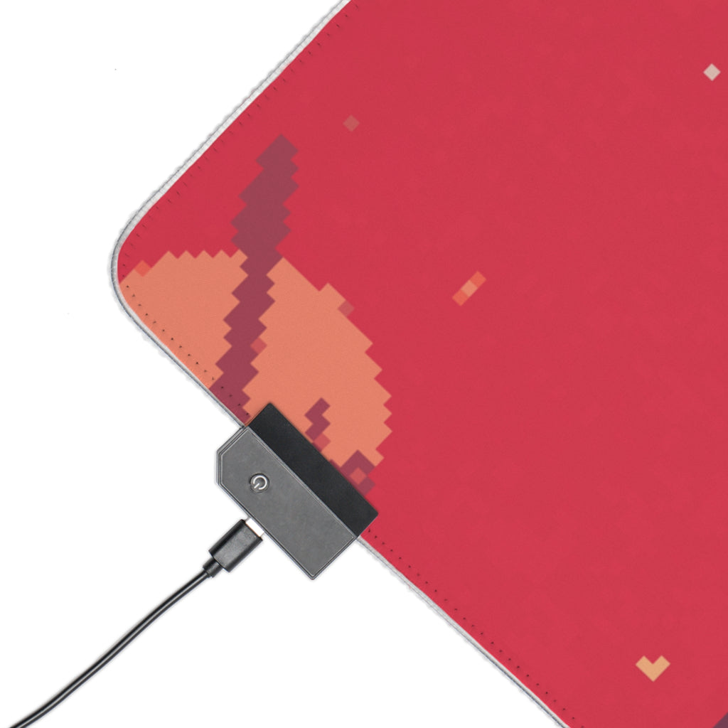 [Mars Pixel Styled] LED Gaming Mouse Pad - RGB Gaming Mouse Pad