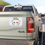 Funny Cat Car Magnet – Wait Was That My Turn – Overthinking Driver Magnet