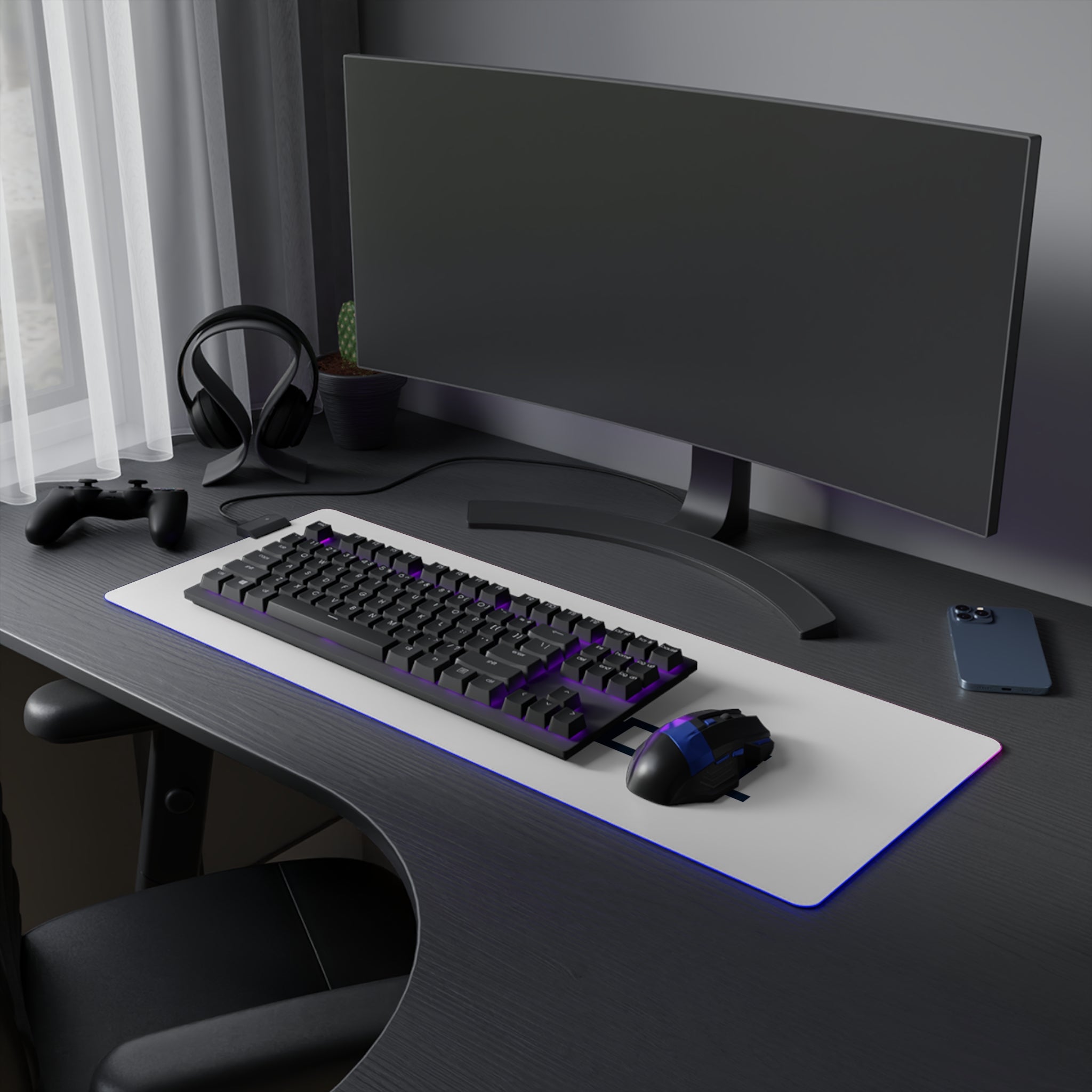 Krenci LED Gaming Mouse Pad - RGB Lighting for Gamers