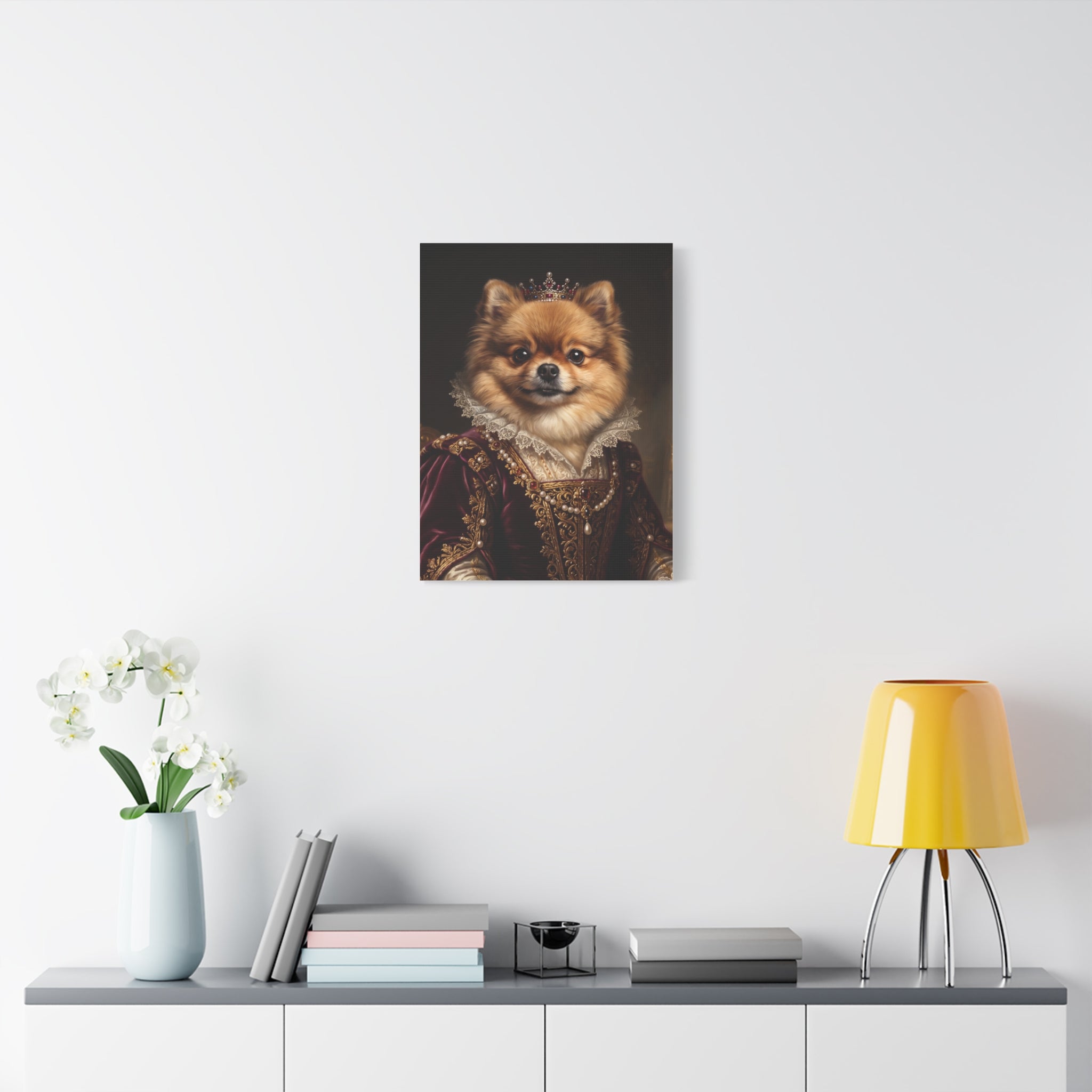 Personalized Pet Portrait Canvas – Custom Royal Dog & Cat Artwork Gift