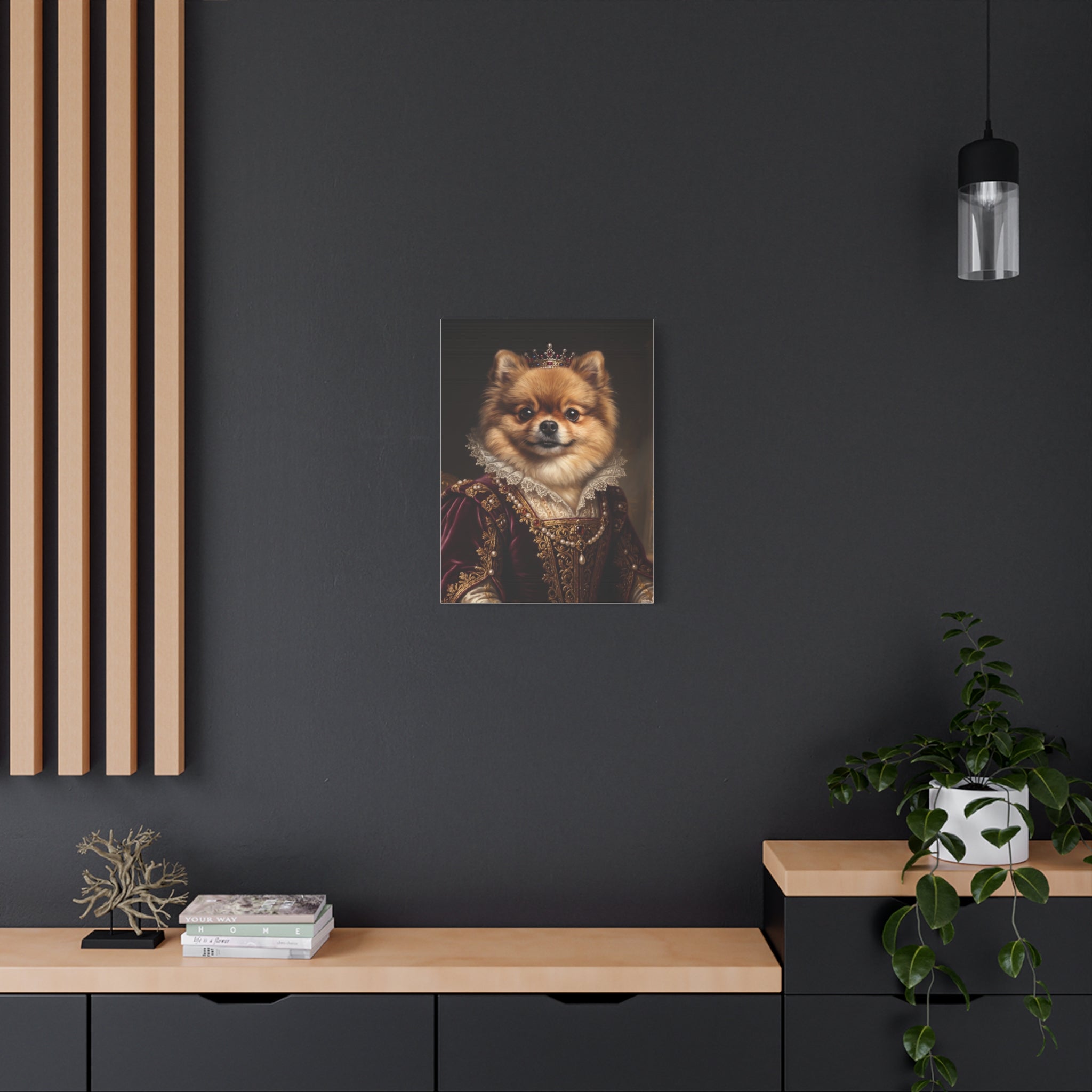 Personalized Pet Portrait Canvas – Custom Royal Dog & Cat Artwork Gift