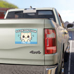Funny Cat Car Magnet – Please Don’t Honk I Will Cry – Cute Emotional Driver Magnet