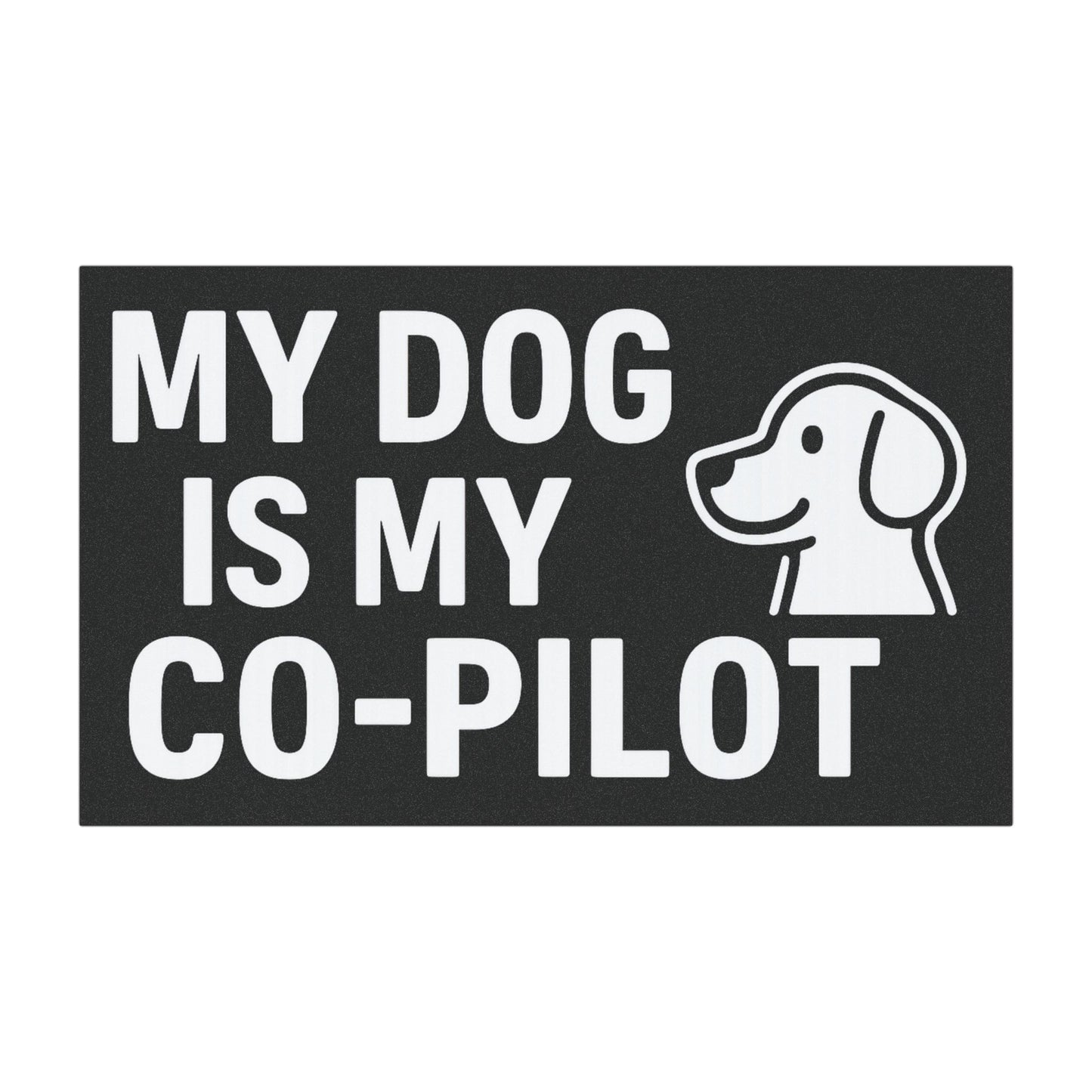 Dog Lover Car Magnet - My Dog is My Co-Pilot, Pet Owner Gift, Cute Car Decor, Vehicle Accessories, Dog Mom Magnet