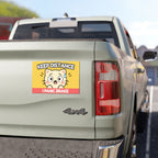 Funny Cat Car Magnet – Keep Distance I Panic Brake – Cute Safety Warning Magnet